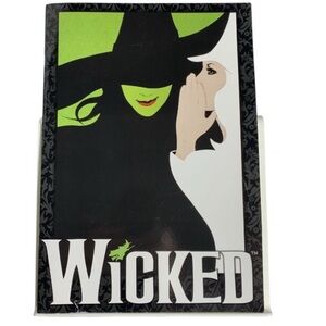 Wicked Musical Program Book with Green and Black Design